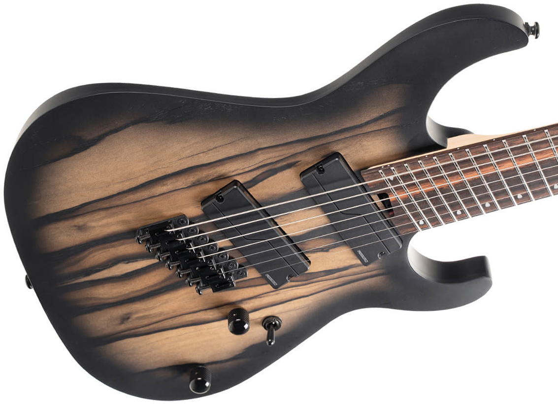 Cort Kx507ms Multiscale 7c 2h Fishman Fluence Ht Eb - Natural Black Burst - Guitare Électrique Multi-scale - Variation 2