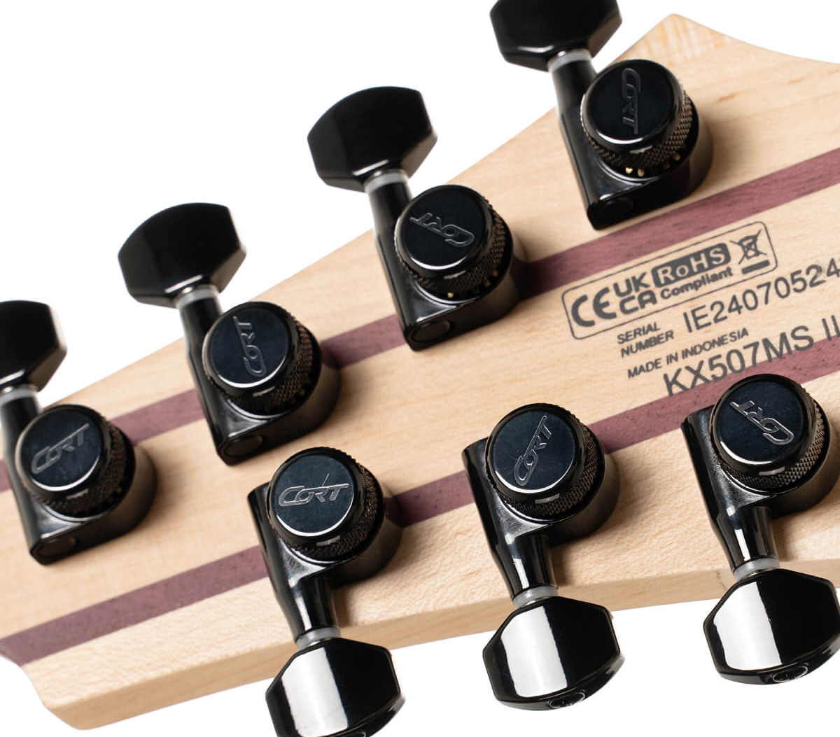 Cort Kx507ms Multiscale 7c 2h Fishman Fluence Ht Eb - Natural Black Burst - Guitare Électrique Multi-scale - Variation 6