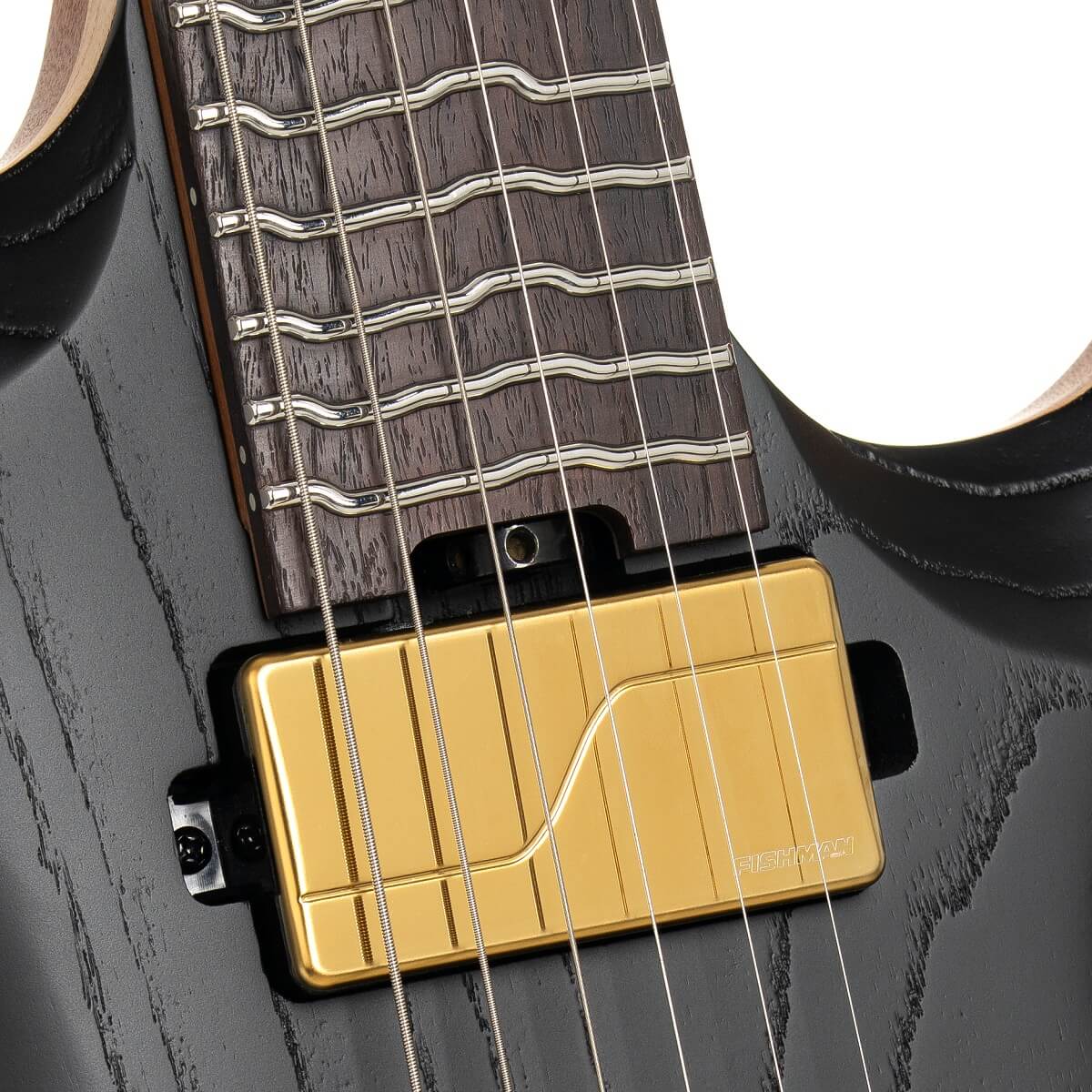 Cort Kx700tt True Temperament 2h Fishman Fluence Modern Ht Eb - Open Pore Black (gold Hardware) - Guitare Électrique Multi-scale - Variation 4