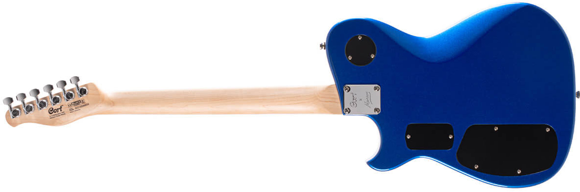 Cort Matthew Bellamy Mbm2 Sustainiac Meta Signature 2h Ht Lau - Meta Blue - Guitare Électrique Forme Tel - Variation 1