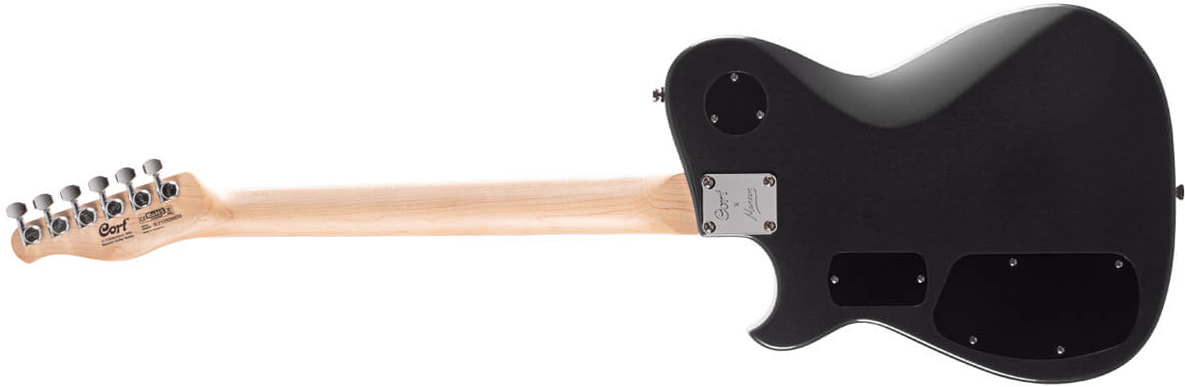 Cort Matthew Bellamy Mbm2 Sustainiac Meta Signature 2h Ht Lau - Satin Black - Guitare Électrique Forme Tel - Variation 1