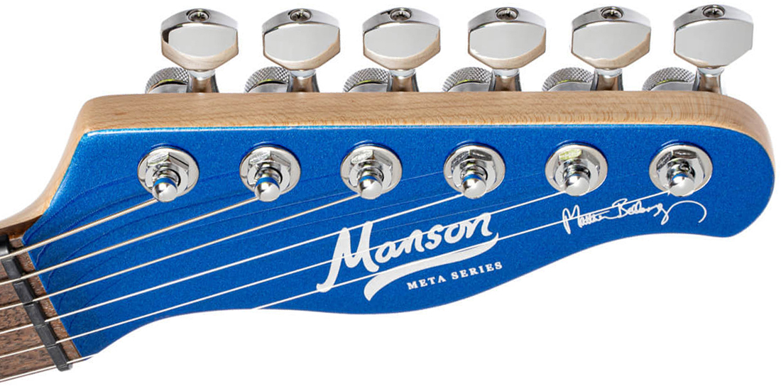 Cort Matthew Bellamy Mbm2 Sustainiac Meta Signature 2h Ht Lau - Meta Blue - Guitare Électrique Forme Tel - Variation 5