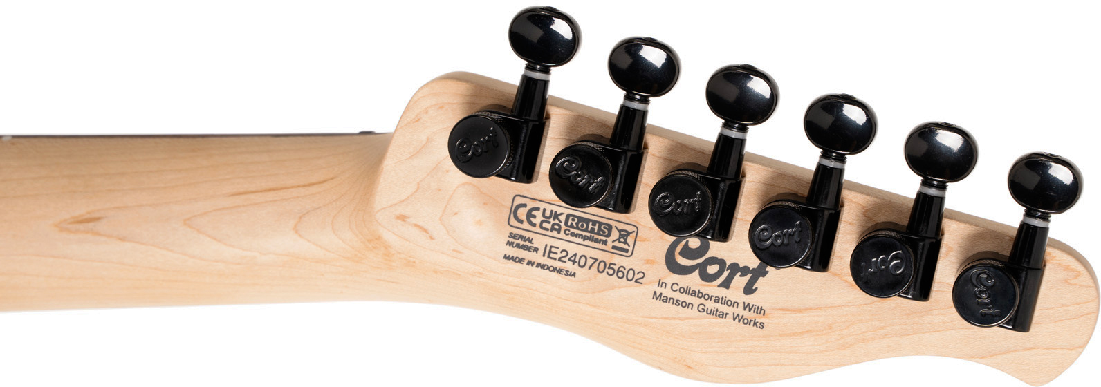 Cort Matthew Bellamy Mbm2h Gaucher Signature 2h Ht Lau - Satin Olive Green - Guitare Électrique Forme Tel - Variation 5