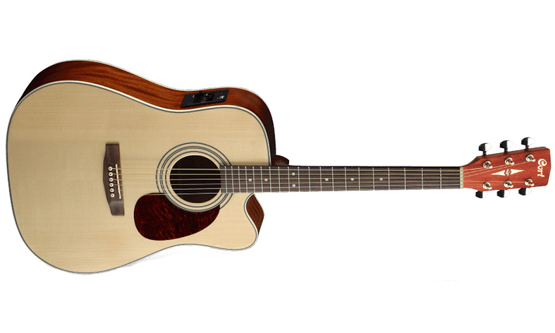 Cort Mr500e Op Dreadnought Cw Epicea Acajou - Open Pore - Guitare Electro Acoustique - Variation 1