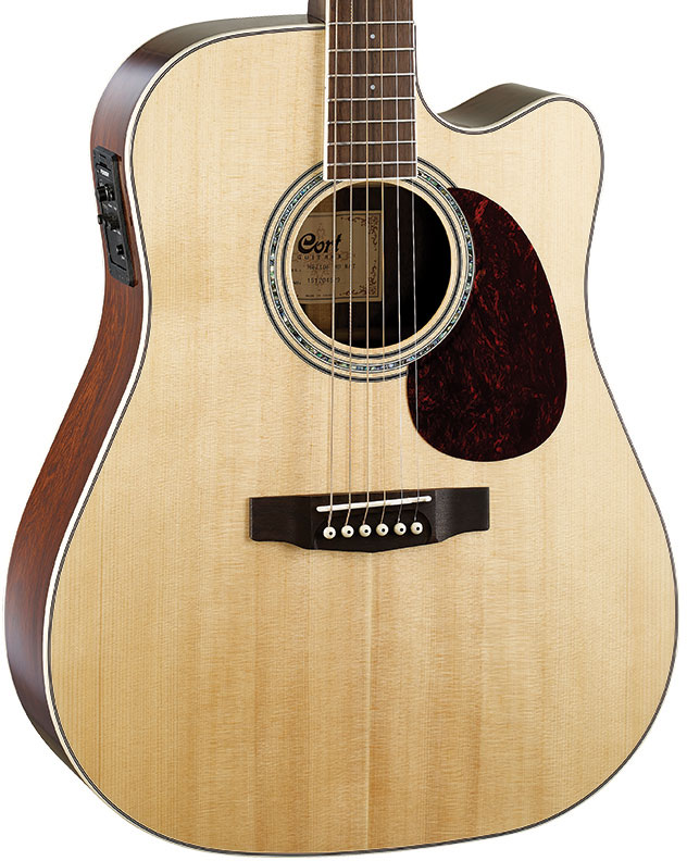 Cort Mr710f-md Nat Dreadnought Cw Electro Epicea Palissandre Rw - Natural - Guitare Electro Acoustique - Variation 1