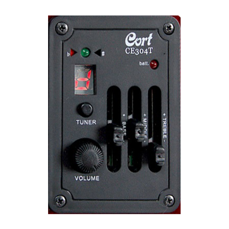 Cort Sfx-e Bks Auditorium Slim Cw Epicea Acajou - Black Satin - Guitare Acoustique - Variation 3