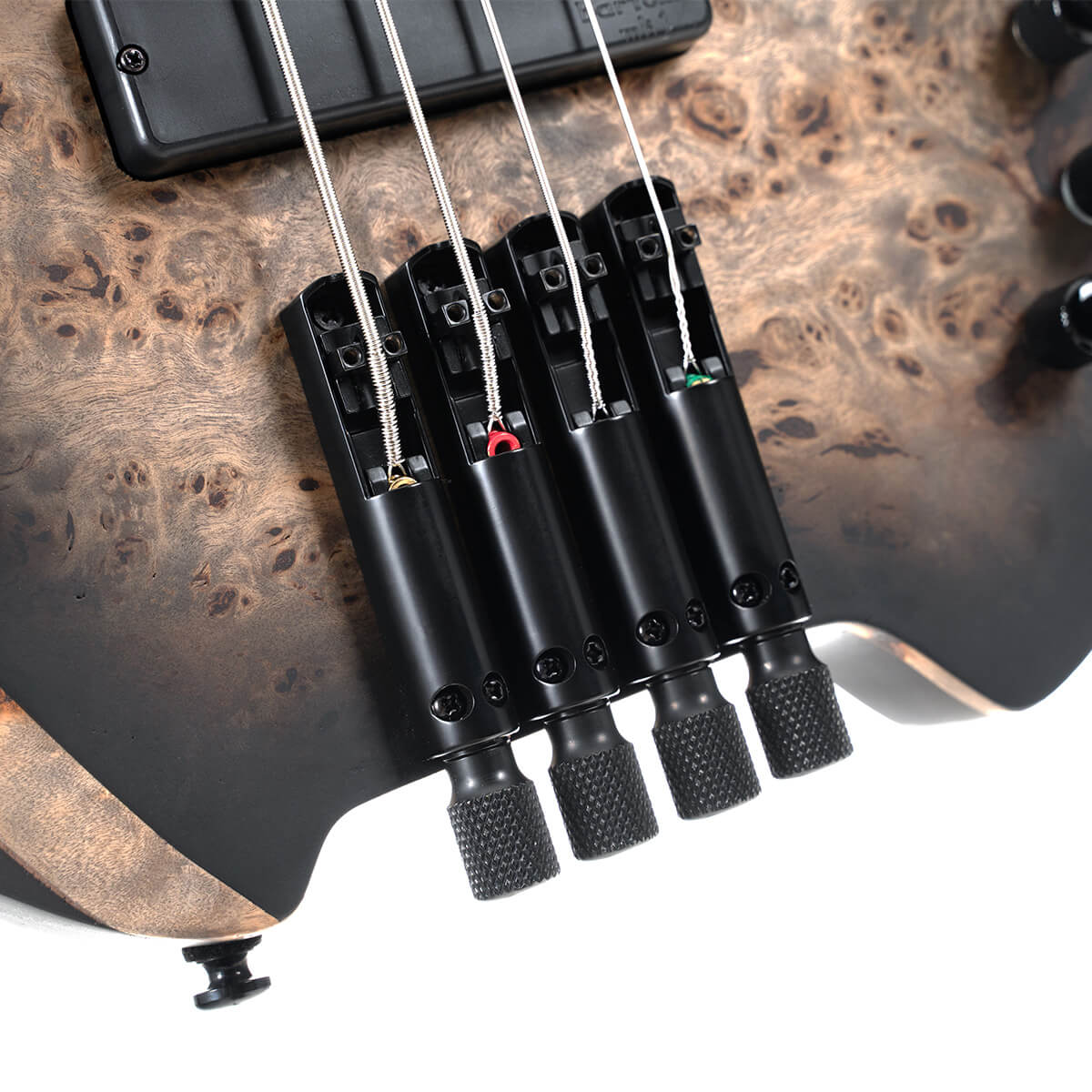 Cort Space 4c Artisan Active Bartolini Mn - Star Dust Black - Basse Électrique Solid Body - Variation 4