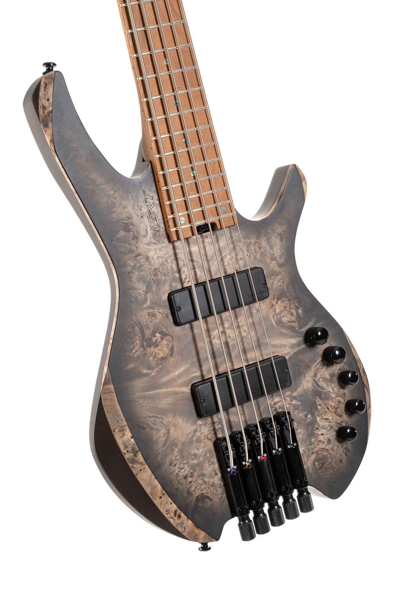 Cort Space 5 5-cordes Bartolini Mn - Star Dust Black - Basse Électrique Solid Body - Variation 3