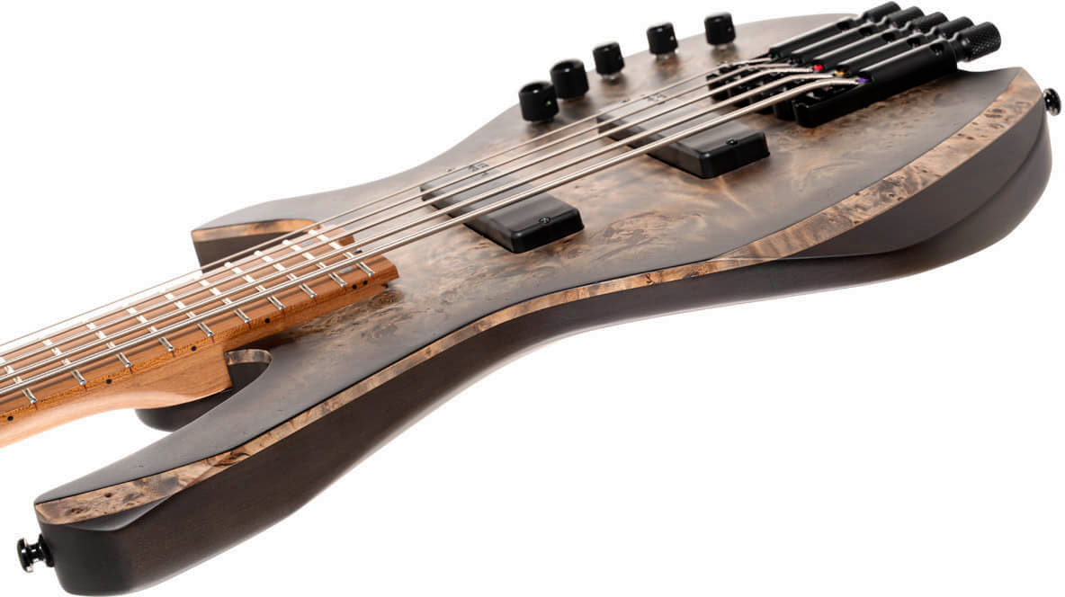 Cort Space 5c Artisan Active Bartolini Mn - Matte Star Dust Black - Basse Électrique Solid Body - Variation 9