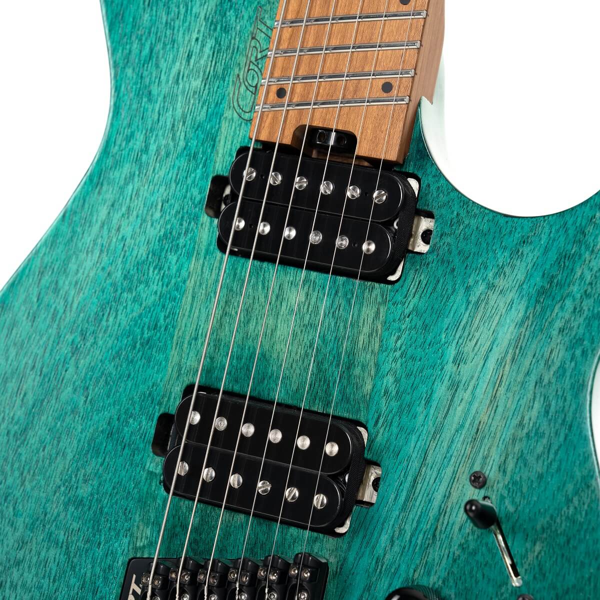 Cort Space G6ms Multiscale 2h Ht Mn - Semi Gloss Turquoise - Guitare Électrique Multi-scale - Variation 3