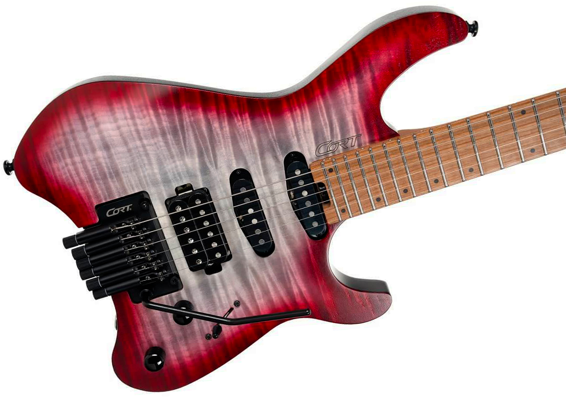 Cort Space G6tr 2h Fr Mn - Gloss Lava - Guitare Électrique Voyage - Variation 2