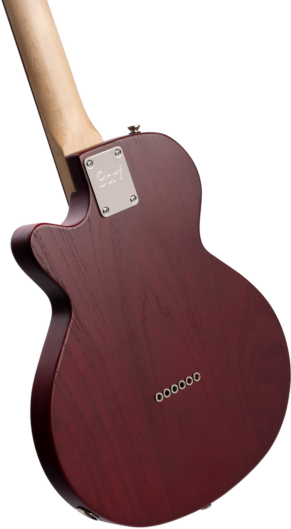 Cort Sunset Tc Opbr Ss Ht Jat - Open Pore Burgundy Red - Guitare Électrique Single Cut - Variation 1