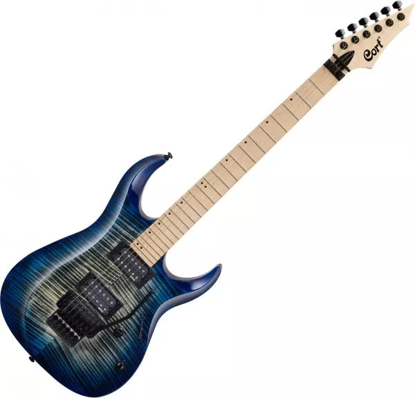 Guitare électrique solid body Cort X300 - Blue burst