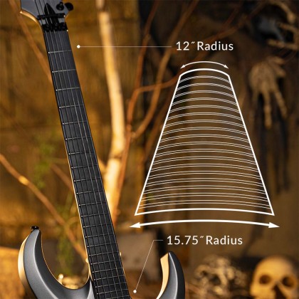 Guitare électrique solid body Cort X500 Menace - black satin