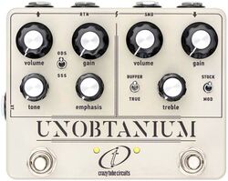 Pédale overdrive / distortion / fuzz Crazy tube circuit Unobtanium