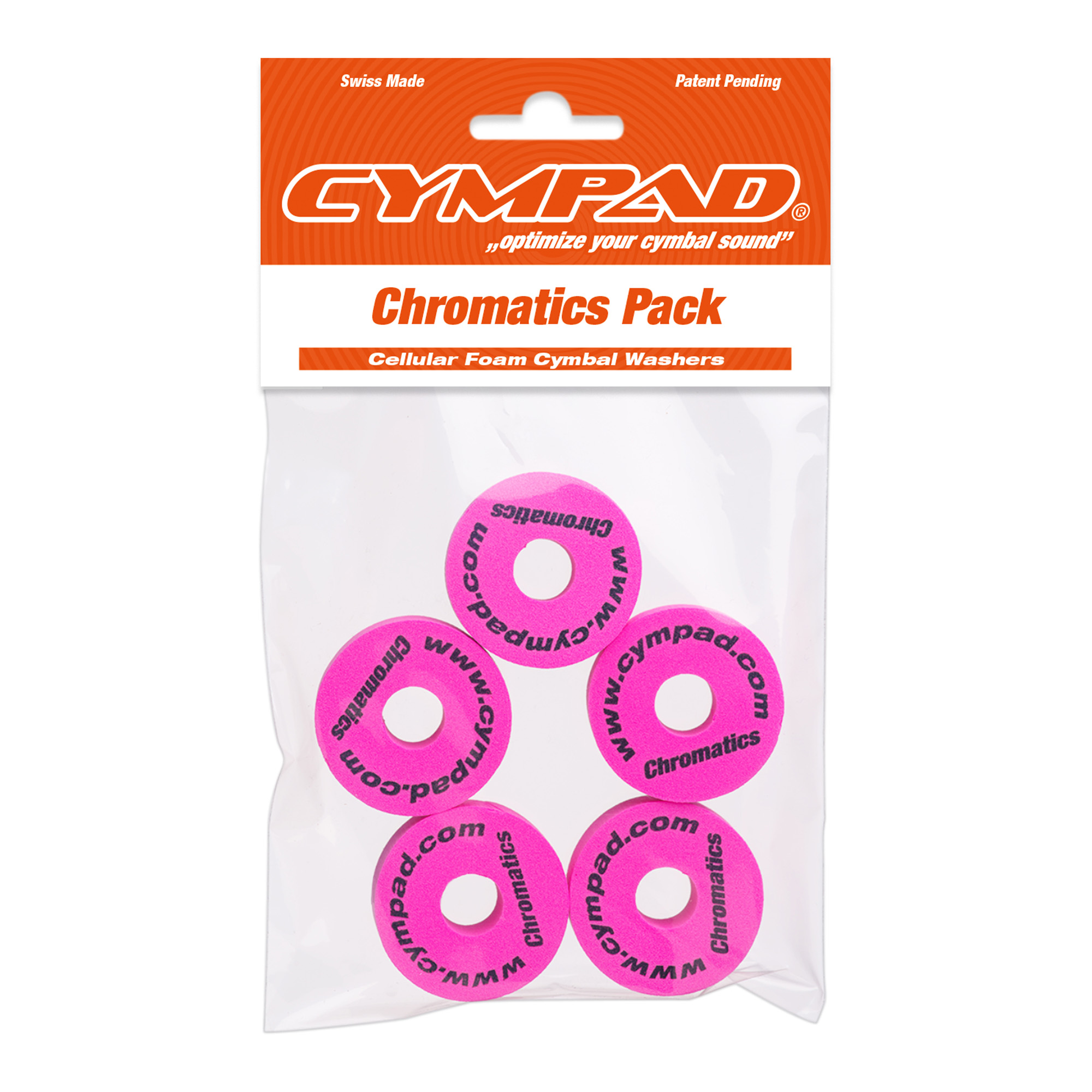 Cympad Set 5 Pads Cympad Chromatics Rose - Rondelle Batterie - Variation 2