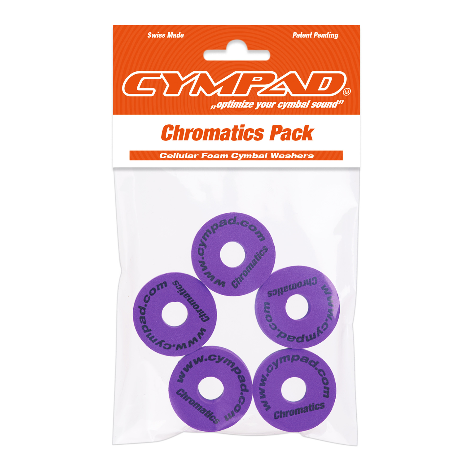 Cympad Set 5 Pads Cympad Chromatics Violet - Rondelle Batterie - Variation 3