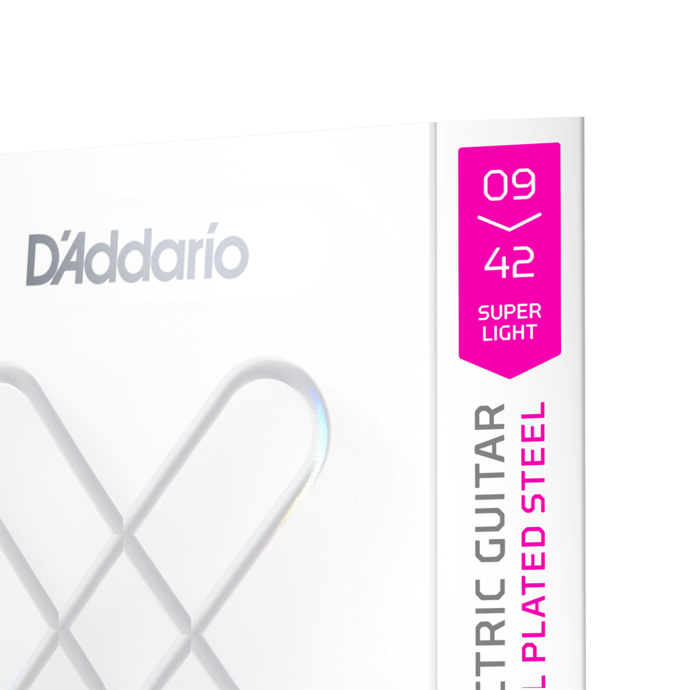 D'addario Jeu De 6 Cordes 09-42 Super Light Coated Electric Guitar Strings 2-pack - Cordes Guitare Électrique - Variation 7