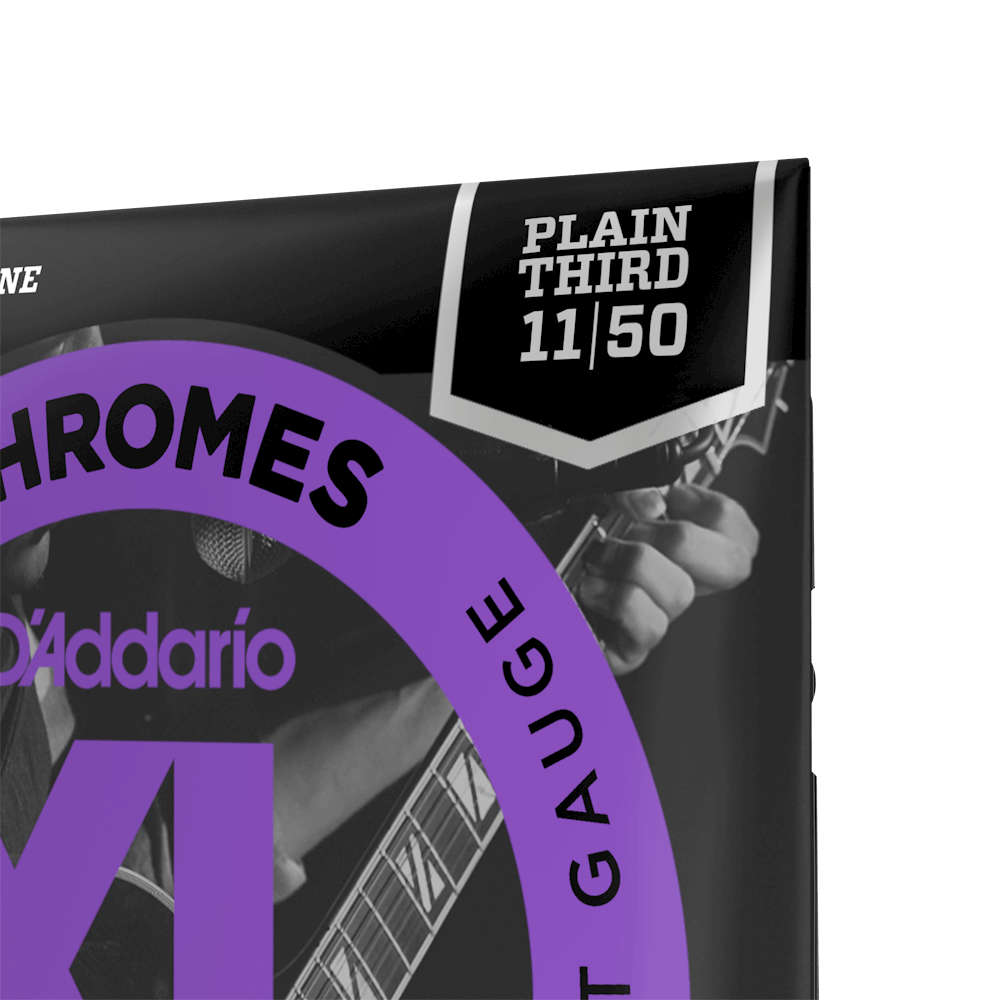 D'addario Jeu De 6 Cordes 11-50 Jazz Light, Plain Third, Xl Chromes Electric Guitar Strings - Cordes Guitare Électrique - Variation 7