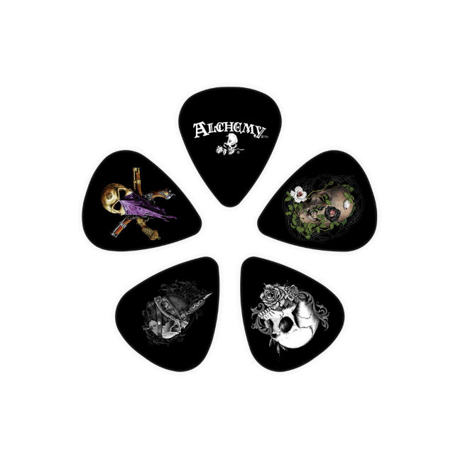 D'addario 1cwh4-01al Alchemy Picks Skull Collection - MÉdiator & Onglet - Variation 1