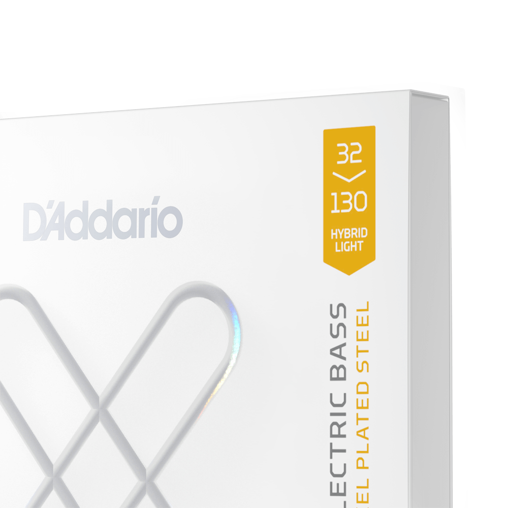 D'addario Jeu De 6 Cordes 32-130 Hybrid Light, Multiscale Coated Bass Strings - Cordes Guitare Électrique - Variation 3