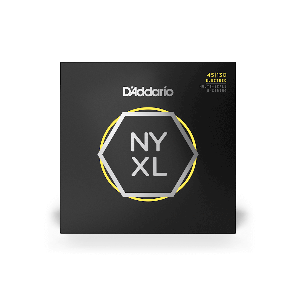 D'addario Jeu De 5 Cordes 45-130 Hybridlight 5-string, Multiscale, Nyxl Bass Guitar Strings - Cordes Guitare Électrique - Variation 1