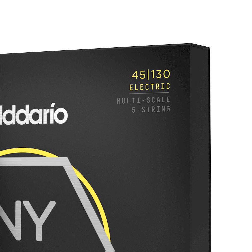 D'addario Jeu De 5 Cordes 45-130 Hybridlight 5-string, Multiscale, Nyxl Bass Guitar Strings - Cordes Guitare Électrique - Variation 3