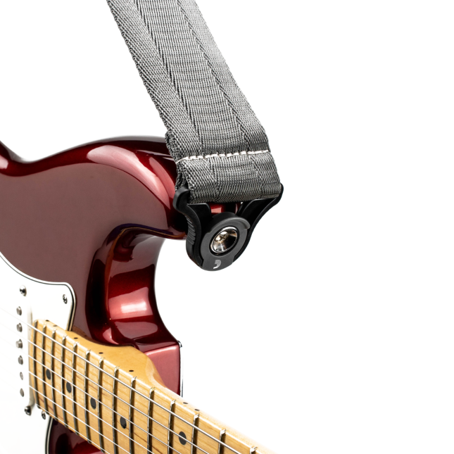D'addario 50bal09 Auto Lock Guitar Strap, Metal Grey - Sangle Courroie - Variation 1