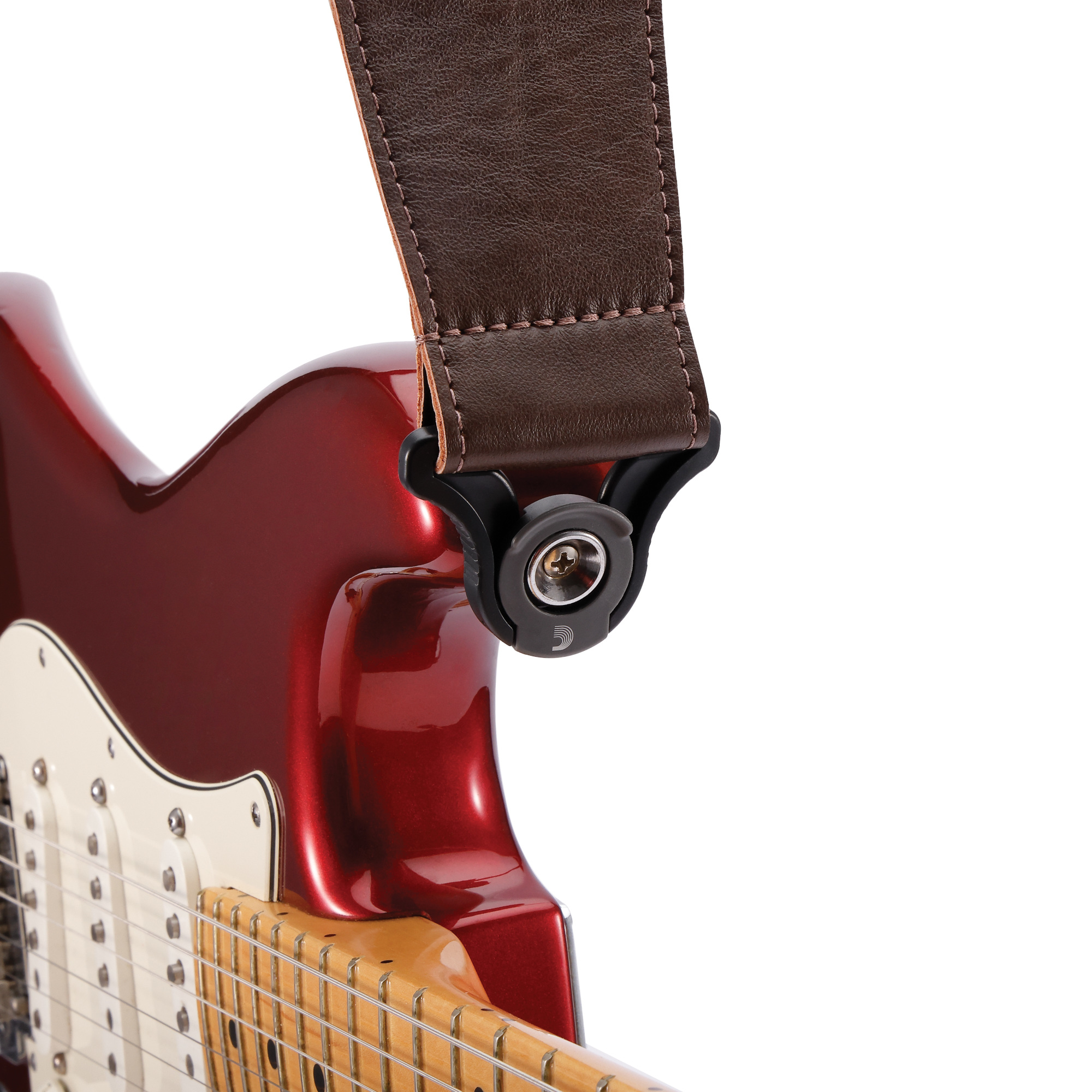 D'addario Auto Lock Cuir Guitar Strap Brown Largeur 7,6 Cm - Sangle Courroie - Variation 3