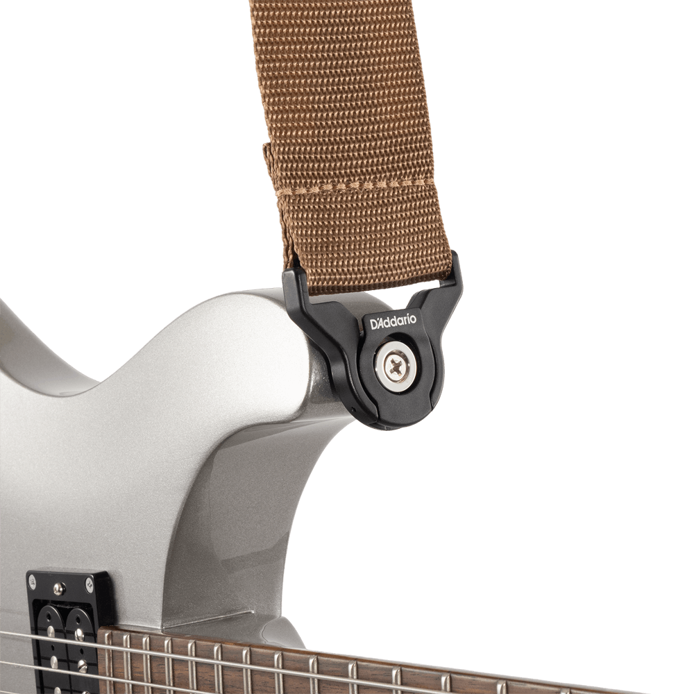 D'addario Auto Lock Guitar Strap, Brown - Sangle Courroie - Variation 2