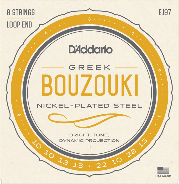 Corde bouzouki D'addario CDD EJ97 - Bouzouki Grec - jeu de 6 cordes