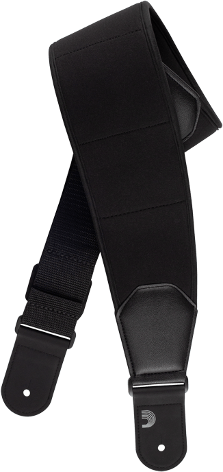 D'addario 35cft00 Comfort Neoprene Guitar Strap, Black - Sangle Courroie - Main picture