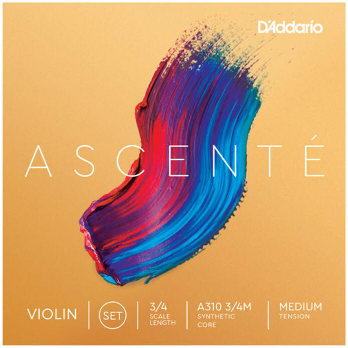 D'addario Ascenté Violin A310, 3/4 Scale, Medium Tension Corde violon