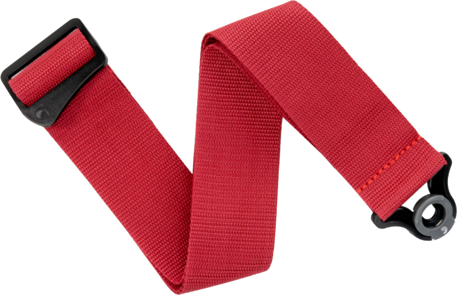 D'addario Auto Lock Polypro Guitar Strap Pwsal401 5cm Red - Sangle Courroie - Main picture