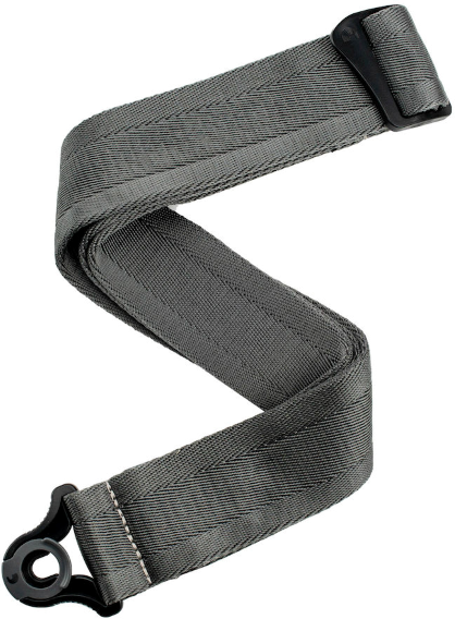 D'addario Auto Lock Strap Metal Grey - Sangle Courroie - Main picture