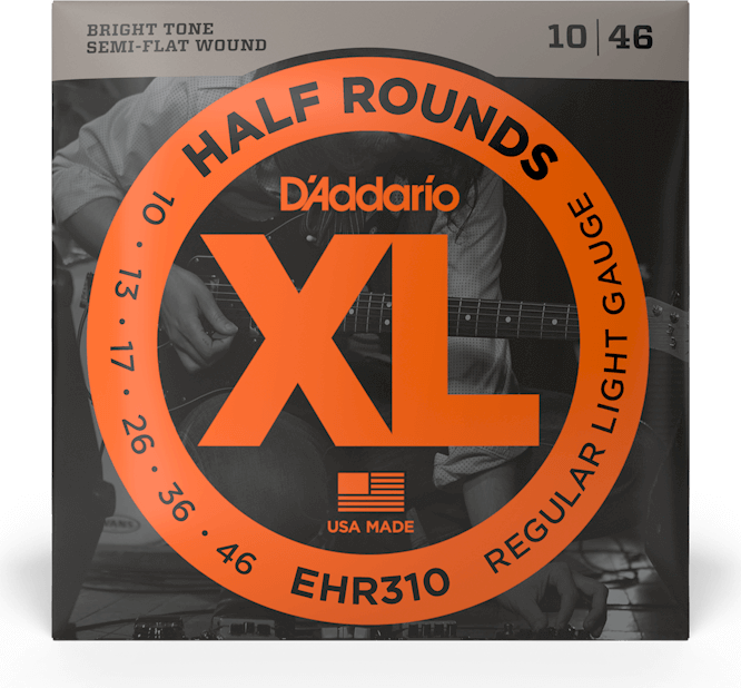 D'addario Ehr310 Electric Half Rounds Regular Light 10-46 - Cordes Guitare Électrique - Main picture