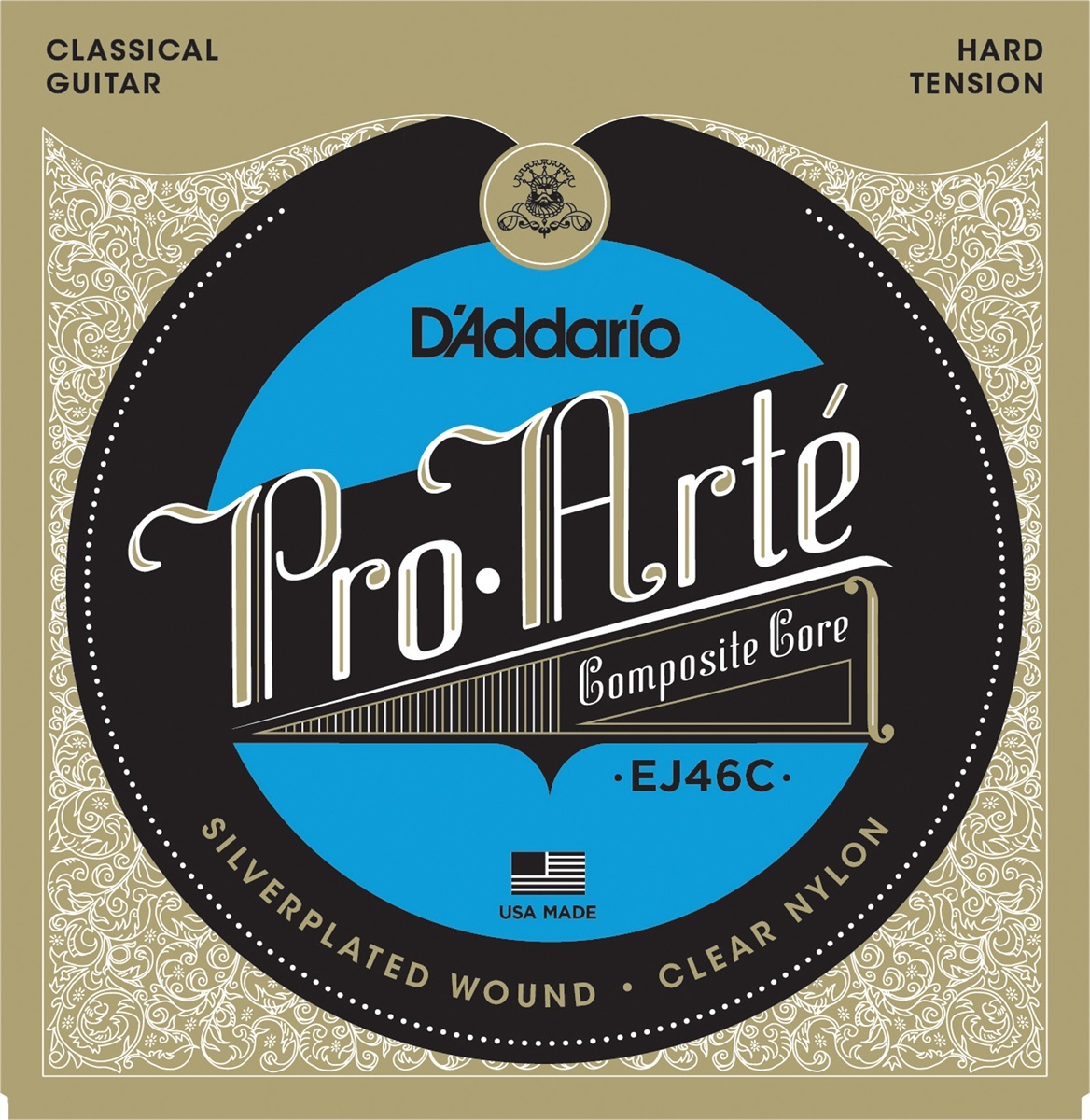 D'addario Jeu De 6 Cordes Ej46c Pro Arte Classical Composite Core - Hard Tension - Cordes Guitare Classique Nylon - Main picture