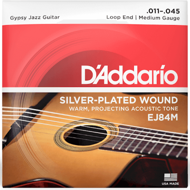 D'addario Ej84m Gypsy Jazz Loop End Medium 11-45 - Cordes Guitare Acoustique - Main picture