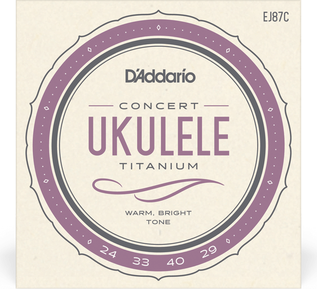 D'addario Ej87c UkulÉlÉ Concert (4)  Pro-artÉ Titanium 024-029 - Cordes Ukelele - Main picture