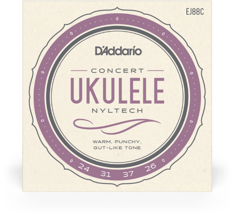 D'addario Jeu De 4 Cordes Ej88c Nyltech Ukulele, Concert - Cordes Ukelele - Main picture