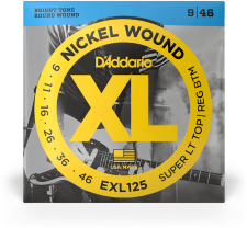 D'addario Jeu De 6 Cordes Exl125 Nickel Round Wound Sltrb 9-46 - Cordes Guitare Électrique - Main picture