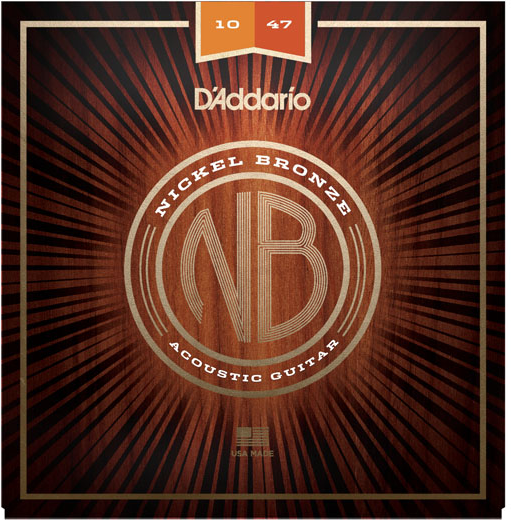 D'addario Nickel Bronze Acoustic Guitar Nb1047 Extra Light 10-47 - Cordes Guitare Acoustique - Main picture