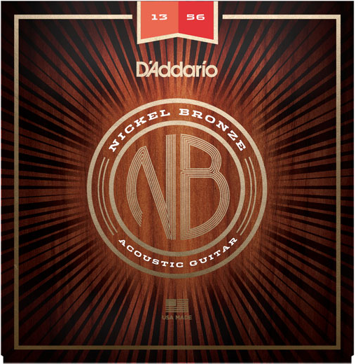 D'addario Nickel Bronze Acoustic Guitar Nb1356 Medium 13-56 - Cordes Guitare Acoustique - Main picture