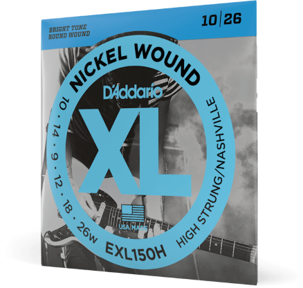 D'addario Nickel Wound High - Strung/nashville Tuning 10-26 - Cordes Guitare Électrique - Main picture
