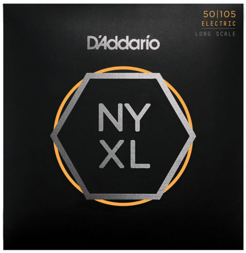 D'addario Jeu De 4 Cordes Nyxl50105 Nickel Wound Electric Bass Long Scale Medium 50-105 - Cordes Basse Électrique - Main picture