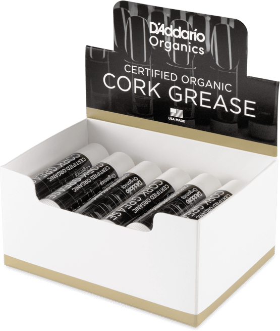 D'addario Odcrkgr12 Organic Cork Grease, Box Of 12 Tubes - Huile Lubrifiant Vent - Main picture