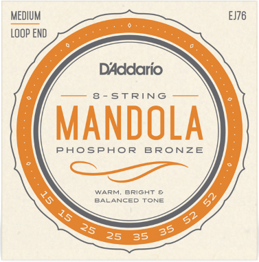 D'addario Phosphor Bronze Mandola 15-52 - Cordes Mandoline - Main picture