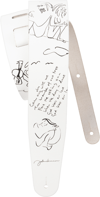 D'addario Sangle En Cuir John Lennon Art Series - John & Yoko - Sangle Courroie - Main picture
