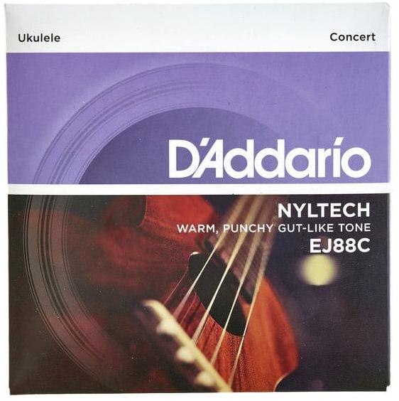 Cordes ukelele  D'addario Nyltech Ukulele Concert 24-26 EJ88C - Jeu de 6 cordes