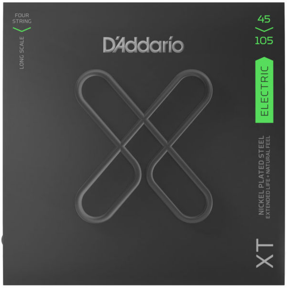 Jeu de cordes basse électrique 4 cordes diapason long D'addario